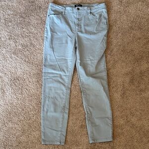 Buffalo David Bitton Light Gray Cropped Jeans